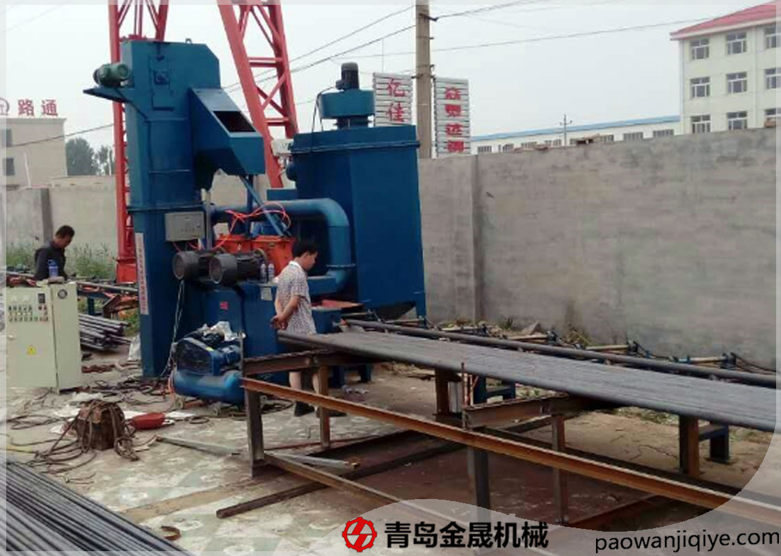 金晟單根圓鋼拋丸機圖