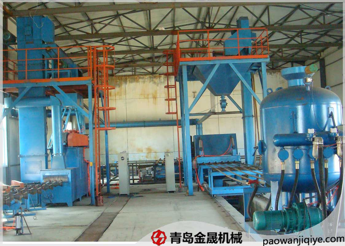 鋼管內壁噴砂機圖